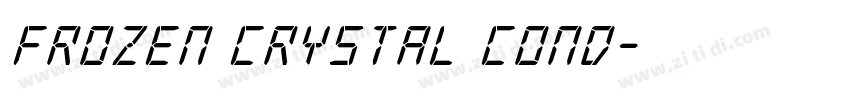 Frozen Crystal Cond字体转换